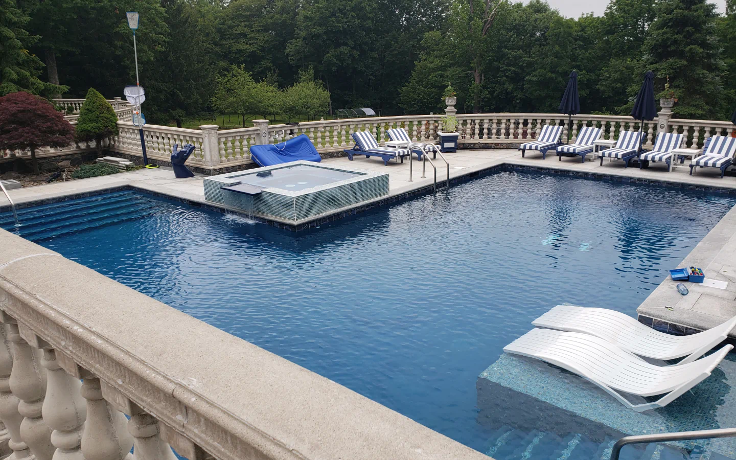 large pool in a residential house